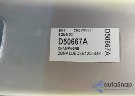 2011 Chevrolet Equinox 1Lt из США, поврежденный, VIN 2GNALDEC8B1255449